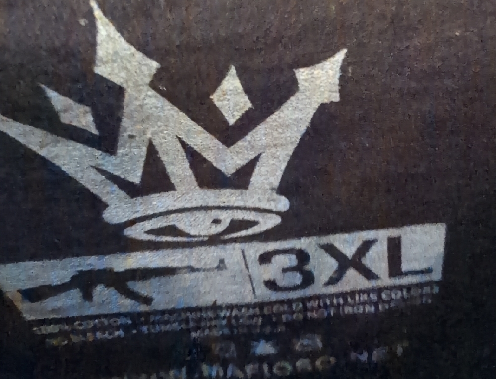 Black T-Shirt with Crown and Eye Graphic - Picture 2 of 2